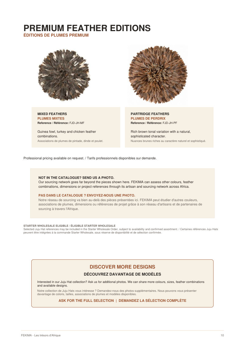 FEKIMA Juju Hats - source catalogue page 10