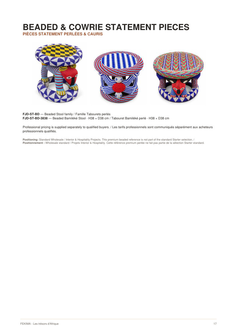 FEKIMA Stools & Furniture - source catalogue page 17