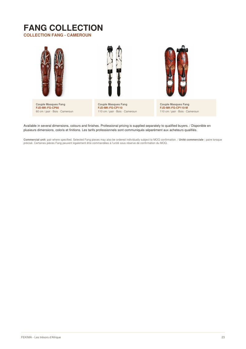 FEKIMA Masks - source catalogue page 23
