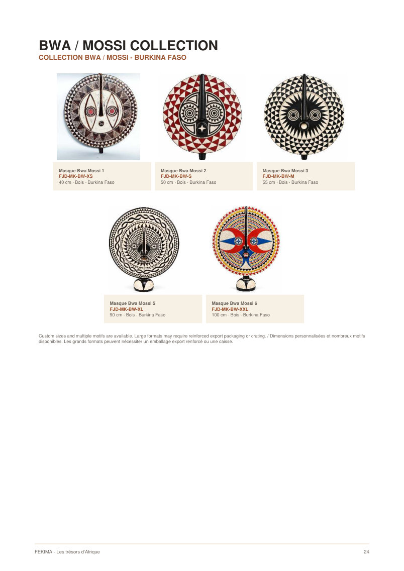 FEKIMA Masks - source catalogue page 24