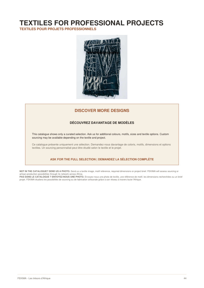 FEKIMA Textiles - source catalogue page 44