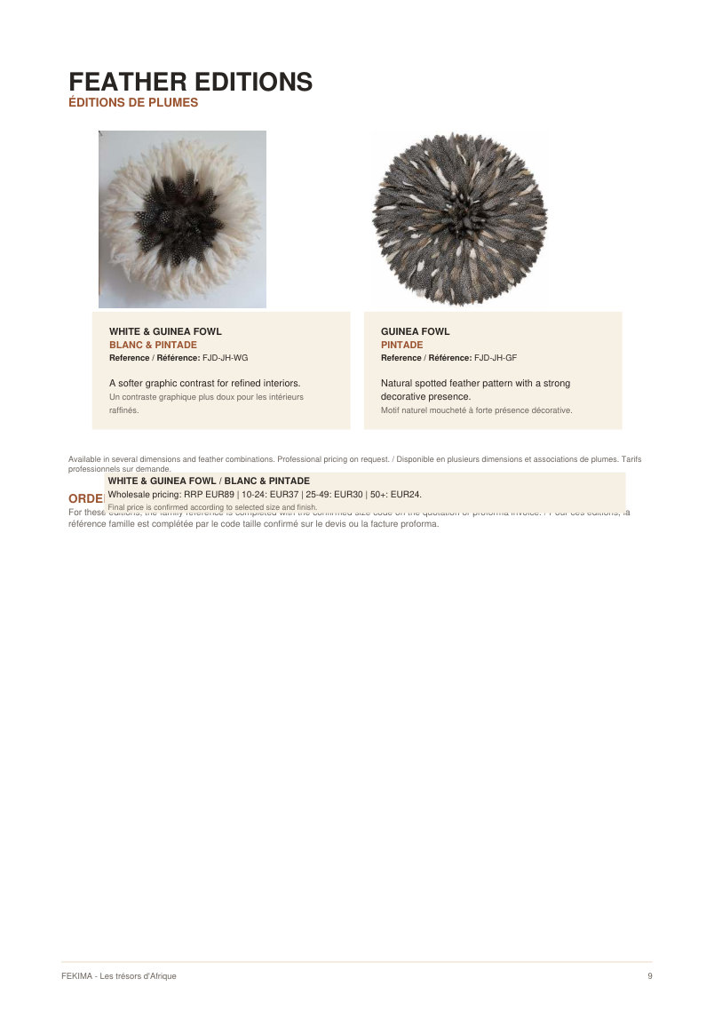 FEKIMA Juju Hats - source catalogue page 9