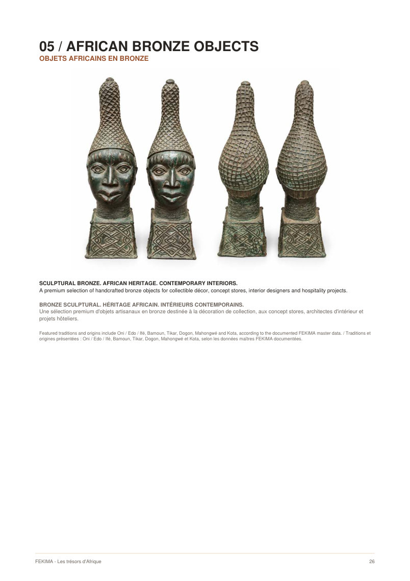 FEKIMA Bronze Objects - source catalogue page 26