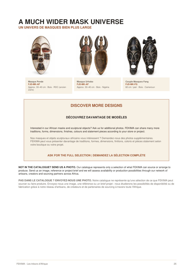 FEKIMA Masks - source catalogue page 25