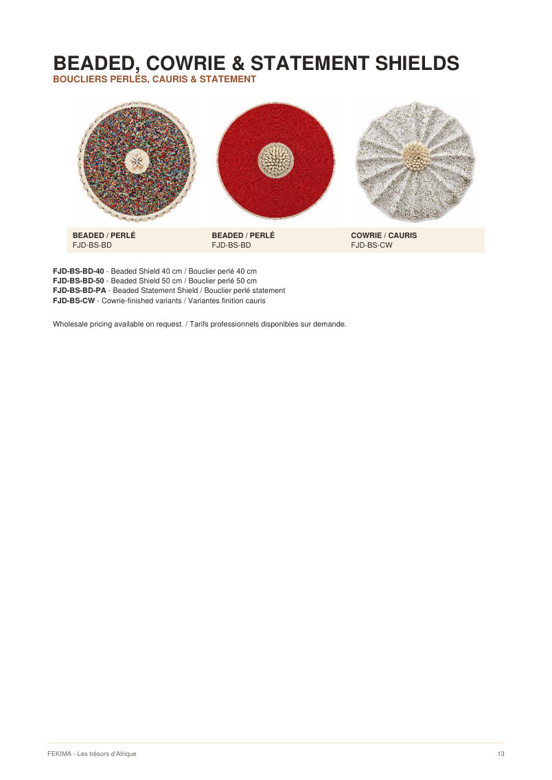 FEKIMA Shields - source catalogue page 13