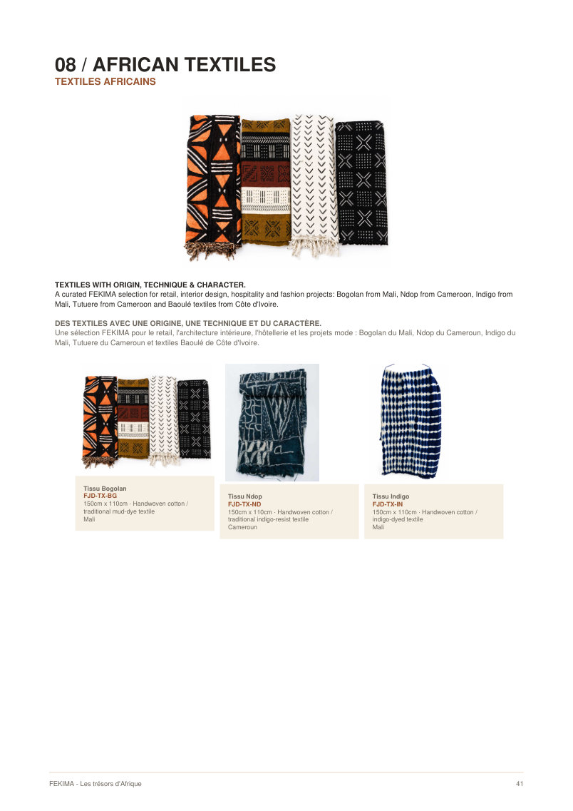 FEKIMA Textiles - source catalogue page 41