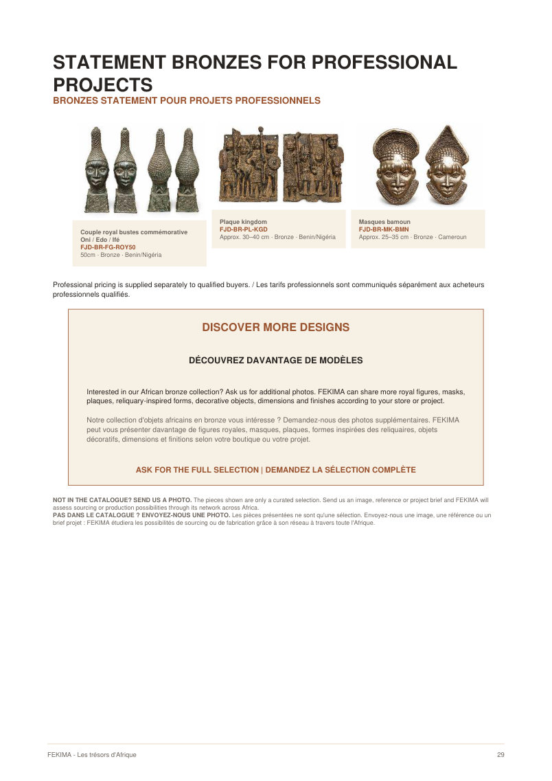 FEKIMA Bronze Objects - source catalogue page 29