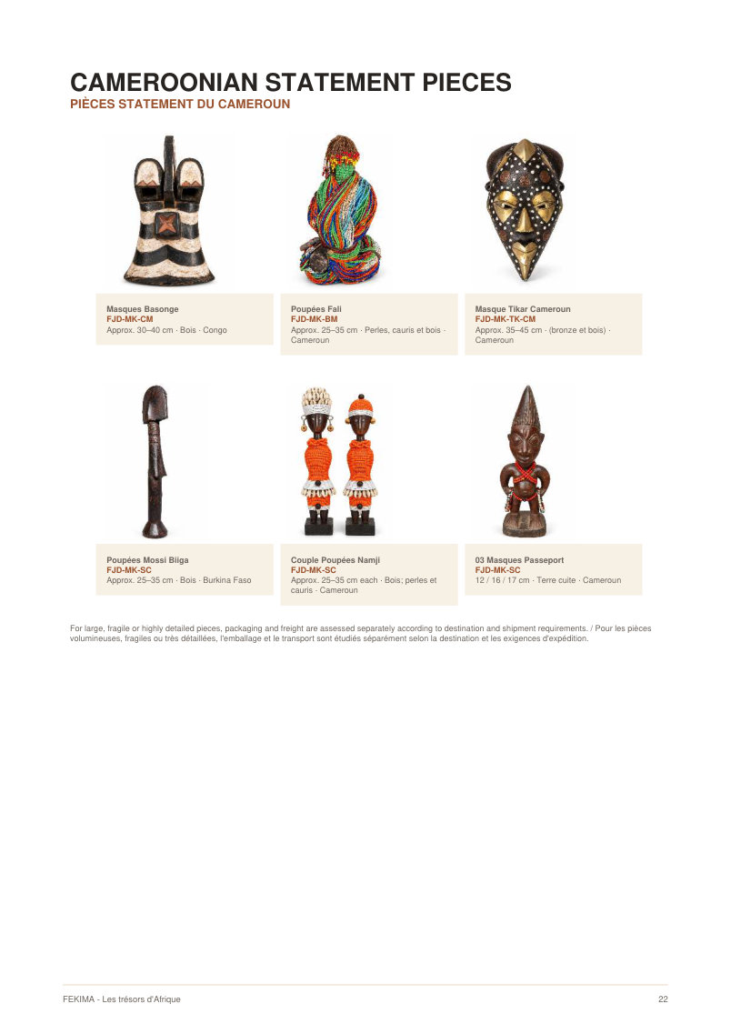 FEKIMA Masks - source catalogue page 22