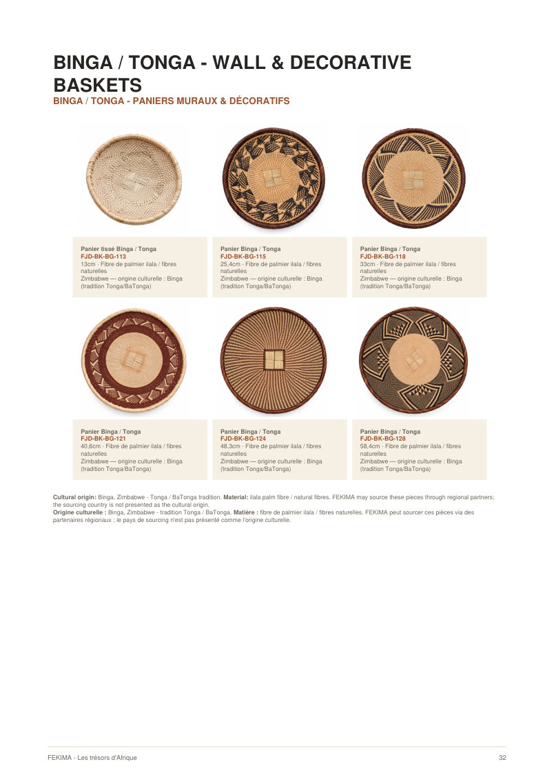 FEKIMA Basketry - source catalogue page 32