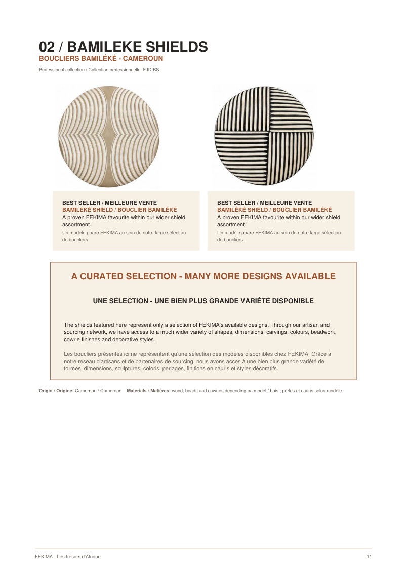 FEKIMA Shields - source catalogue page 11