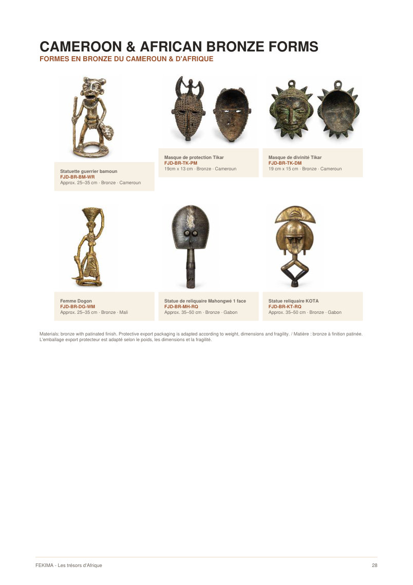 FEKIMA Bronze Objects - source catalogue page 28